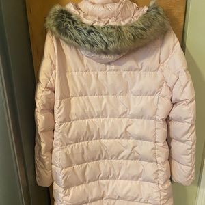 Lands End Pink Puffer Coat
